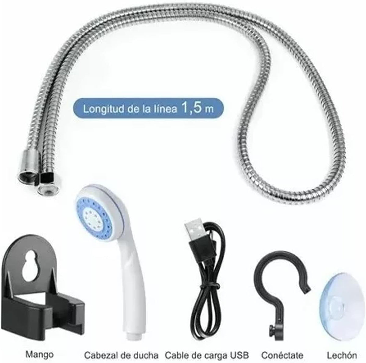 Doccia Portatile Ricaricabile USB
Ideale per Campeggio e Viaggi
Facile da Trasportare e Utilizzare
Batteria Ricaricabile a Lunga Durata
Comfort Ovunque Tu Sia.