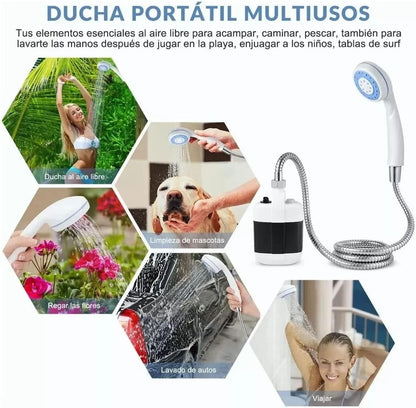 Doccia Portatile Ricaricabile USB
Ideale per Campeggio e Viaggi
Facile da Trasportare e Utilizzare
Batteria Ricaricabile a Lunga Durata
Comfort Ovunque Tu Sia.